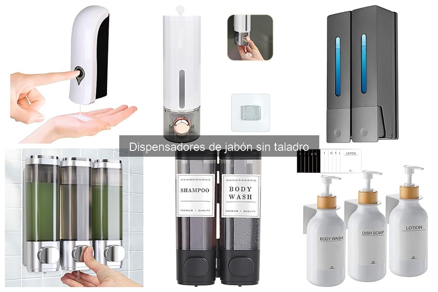Guía para elegir dispensadores de jabón sin taladro