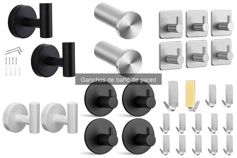Guía para elegir ganchos de baño de pared ideales