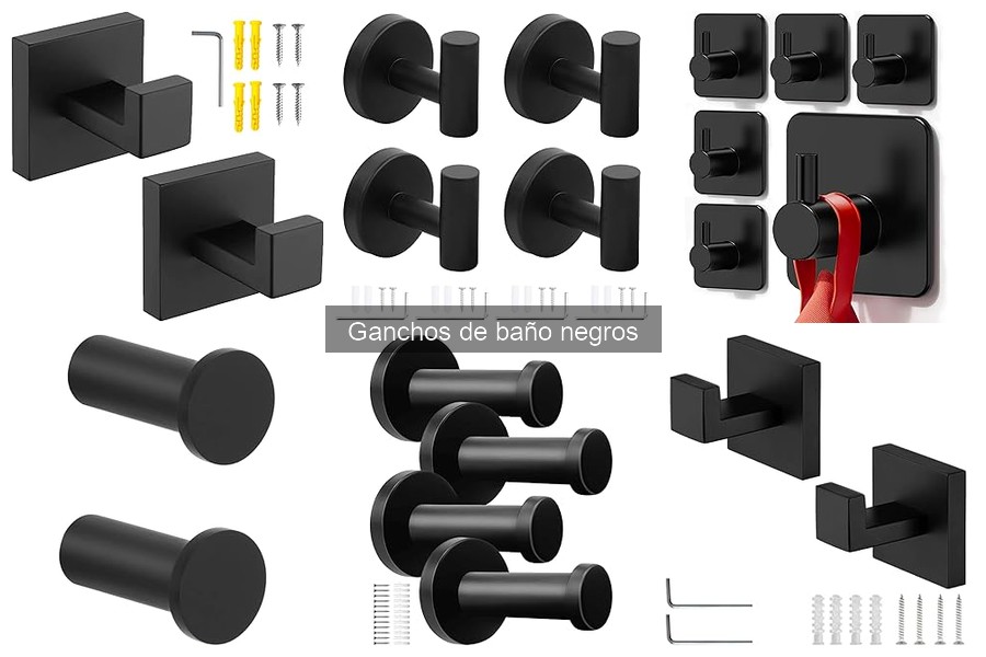 Guía para elegir ganchos de baño negros