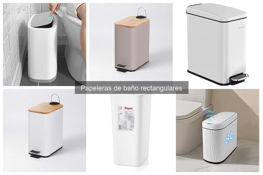 Guía para elegir la mejor papelera rectangular para el baño
