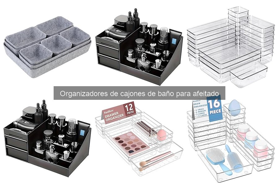 Guía para elegir organizadores de cajones de baño para afeitado