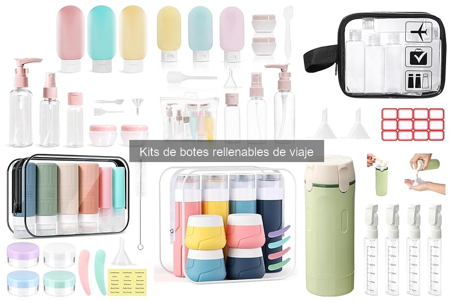 Guía para elegir un kit de botes rellenables de viaje
