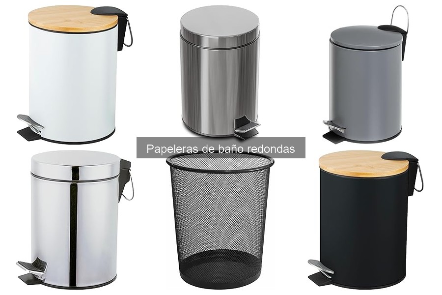 Ideas creativas para decorar con papeleras de baño redondas