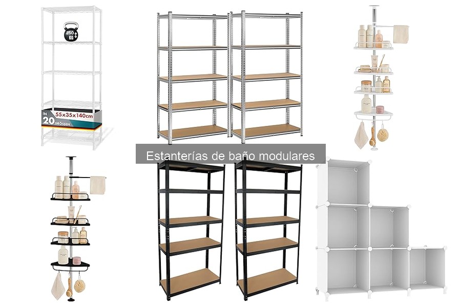 Ideas Creativas para Estanterías de Baño Modulares