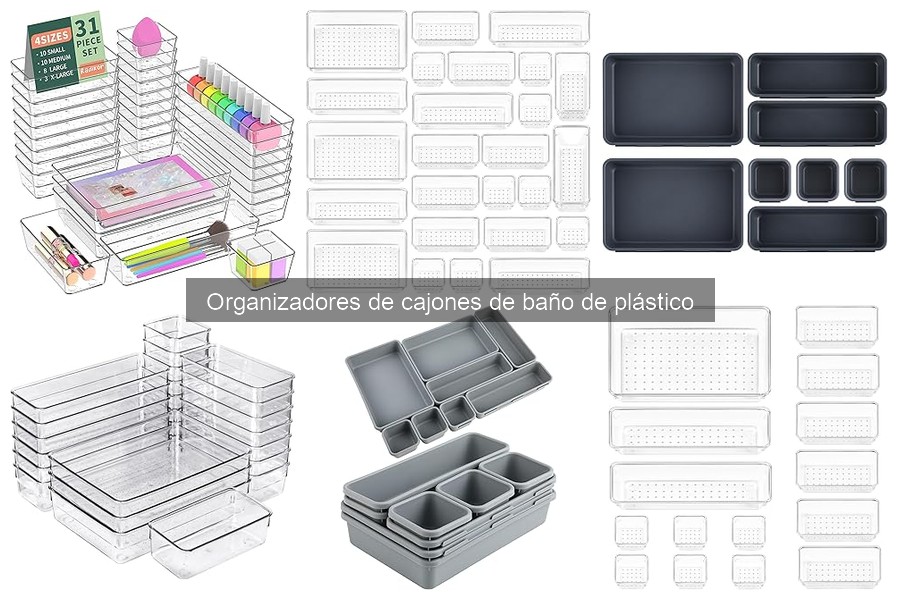 Ideas creativas para organizar cajones de baño con plástico