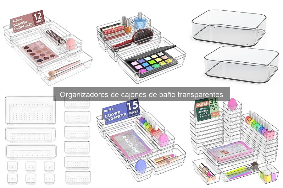 Ideas creativas para organizar cajones de baño transparentes