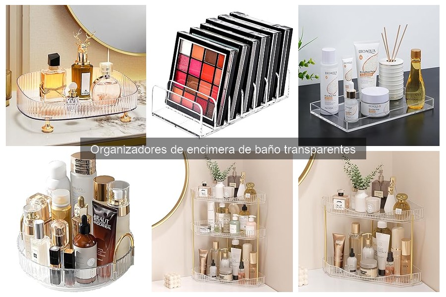 Ideas creativas para organizar el baño con organizadores transparentes