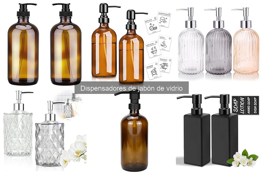Instalación fácil de dispensadores de jabón de vidrio en tu baño