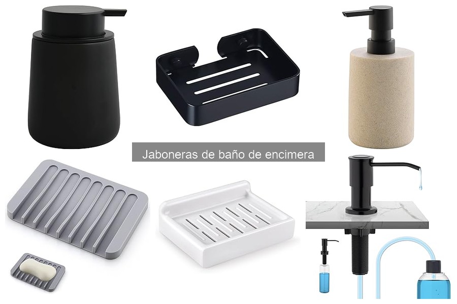 Jaboneras de baño de encimera anti-deslizantes: seguridad y estilo