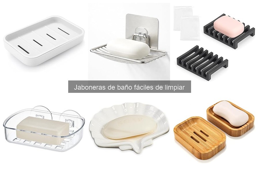 Jaboneras de baño fáciles de limpiar: características y recomendaciones