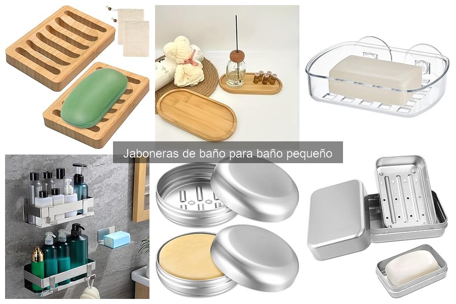 Jaboneras de baño para organizar espacios pequeños