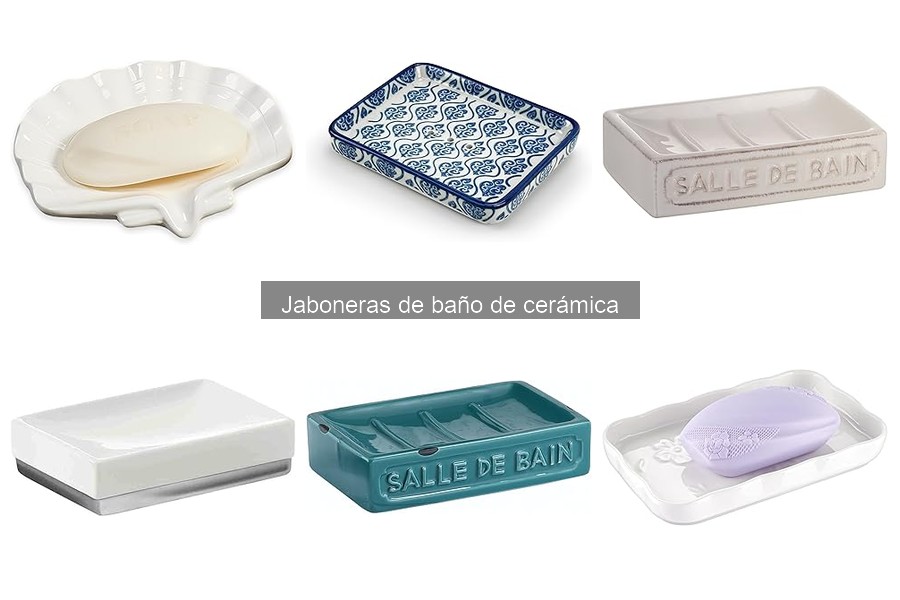 Jaboneras de cerámica rústicas para decorar tu baño