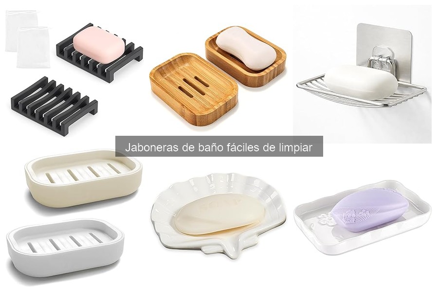 Jaboneras resistentes y fáciles de limpiar para familias