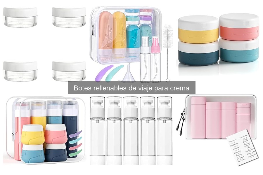 Los mejores botes rellenables de viaje para diferentes cremas