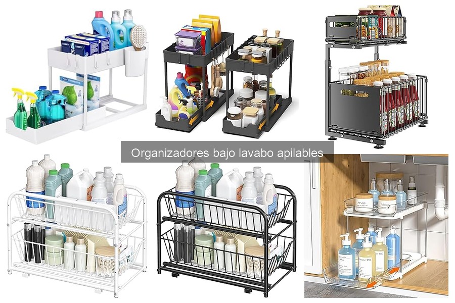 Los mejores organizadores bajo lavabo apilables a buen precio