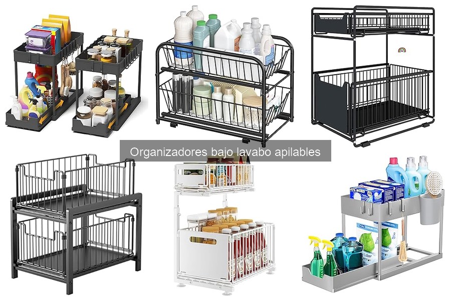 Mantén Limpios tus Organizadores Bajo Lavabo Apilables