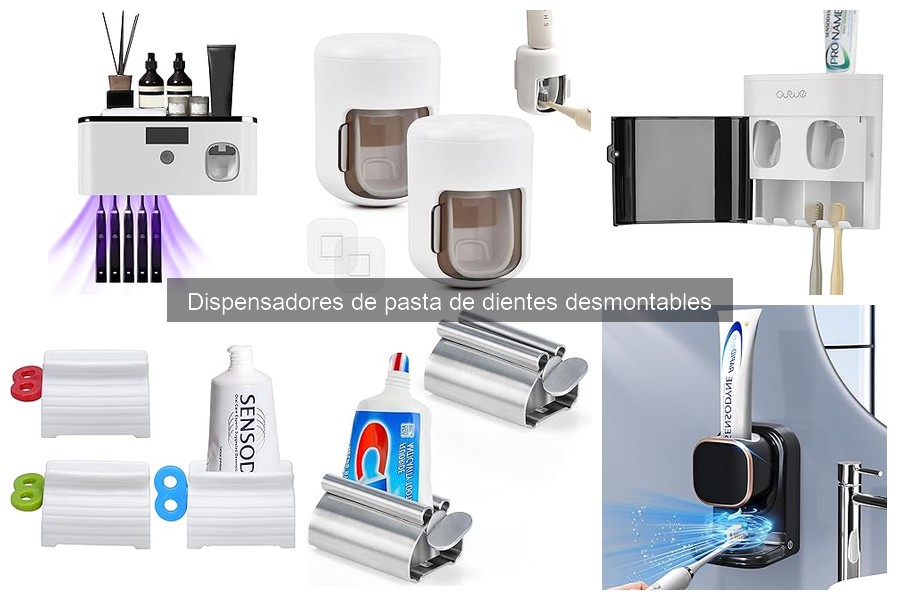 Mantenimiento de dispensadores de pasta de dientes desmontables