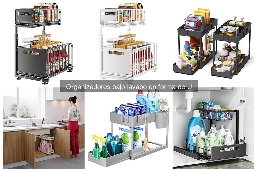 Mantenimiento de organizadores bajo lavabo en forma de U