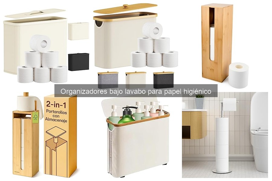 Mantenimiento de organizadores bajo lavabo para papel higiénico