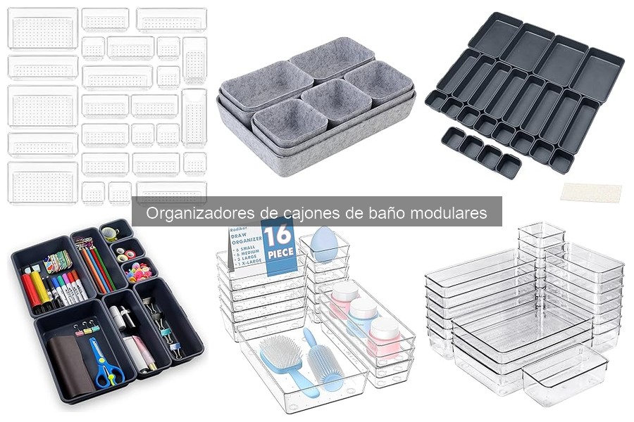 Mantenimiento de organizadores de cajones de baño modulares