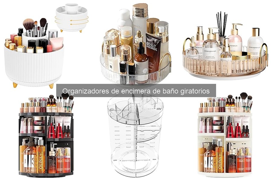 Mantenimiento de Organizadores de Encimera de Baño Giratorios