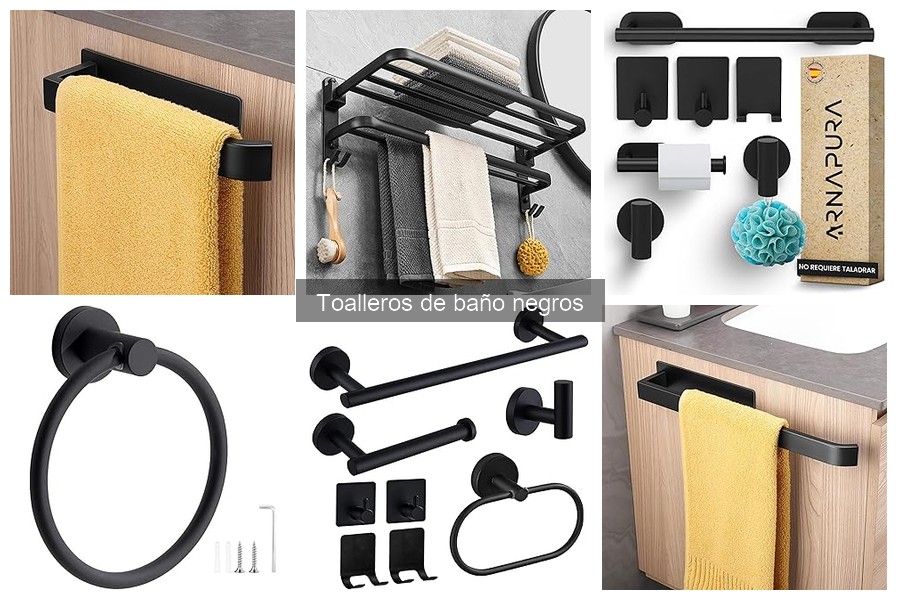 Mantenimiento de toalleros de baño negros: cuidados esenciales