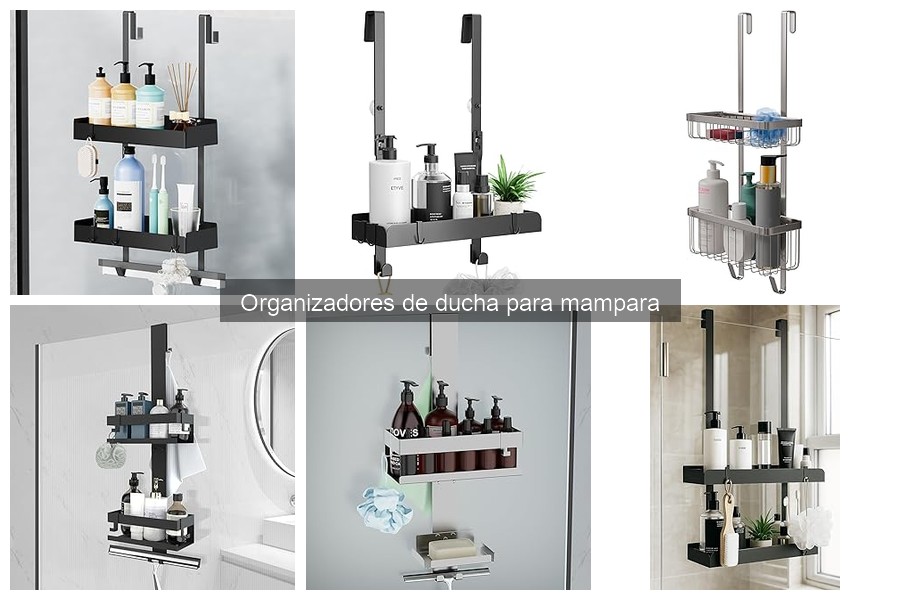 Mantenimiento y limpieza de organizadores de ducha para mampara