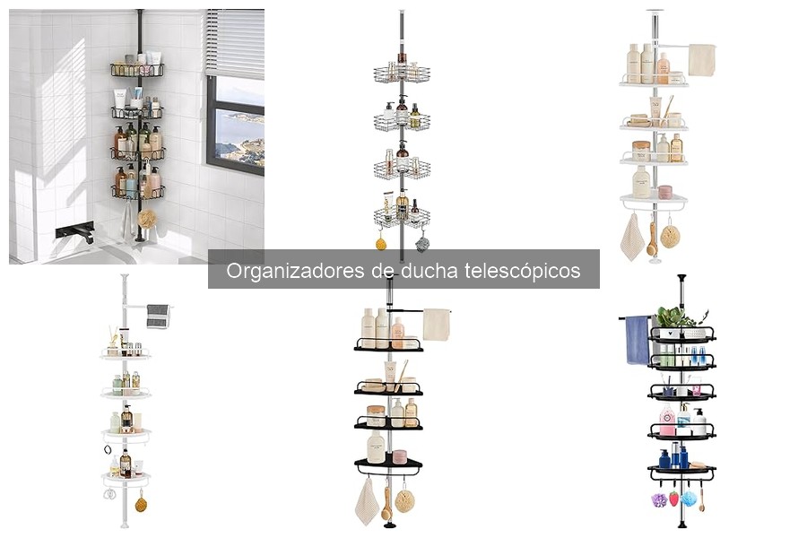 Mantenimiento y limpieza de organizadores de ducha telescópicos