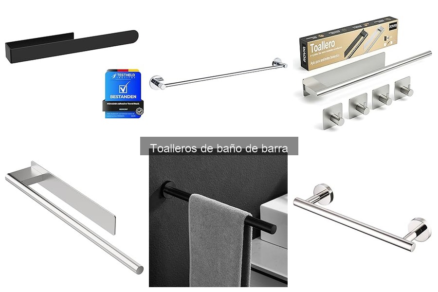 Mantenimiento y limpieza de toalleros de barra en baño