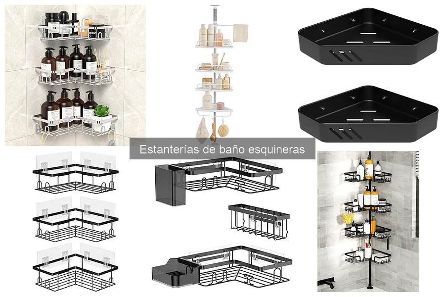 Materiales ideales para estanterías de baño esquineras