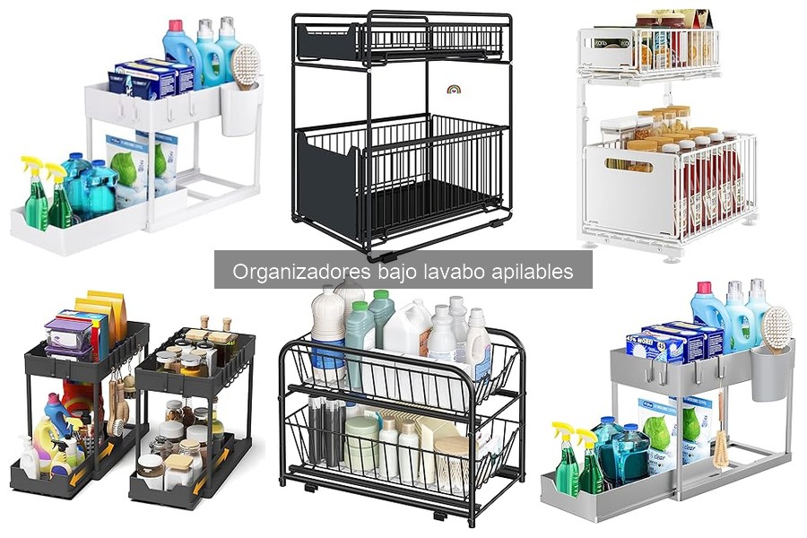 Materiales ideales para organizadores bajo lavabo apilables