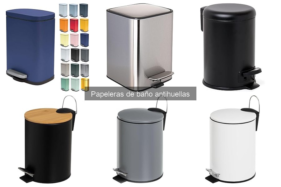Materiales ideales para papeleras antihuellas en baños
