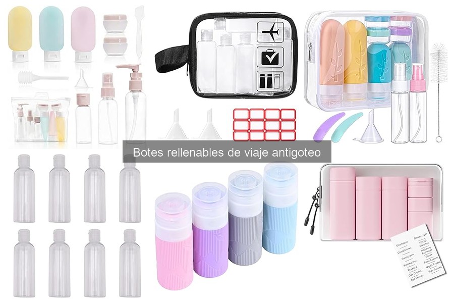 Mejores botes rellenables de viaje antigoteo para escapadas