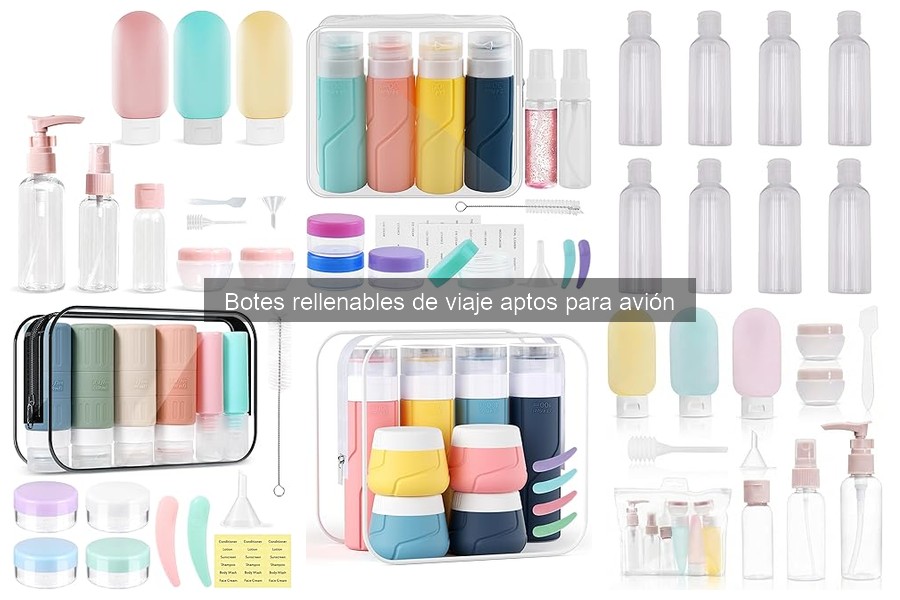 Mejores botes rellenables de viaje para avión en 2023