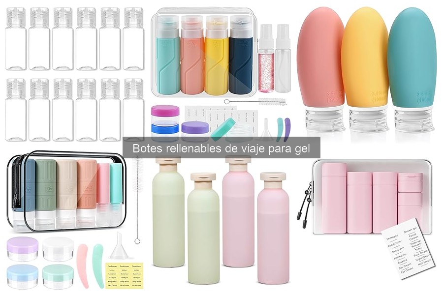 Mejores botes rellenables de viaje para gel según usuarios