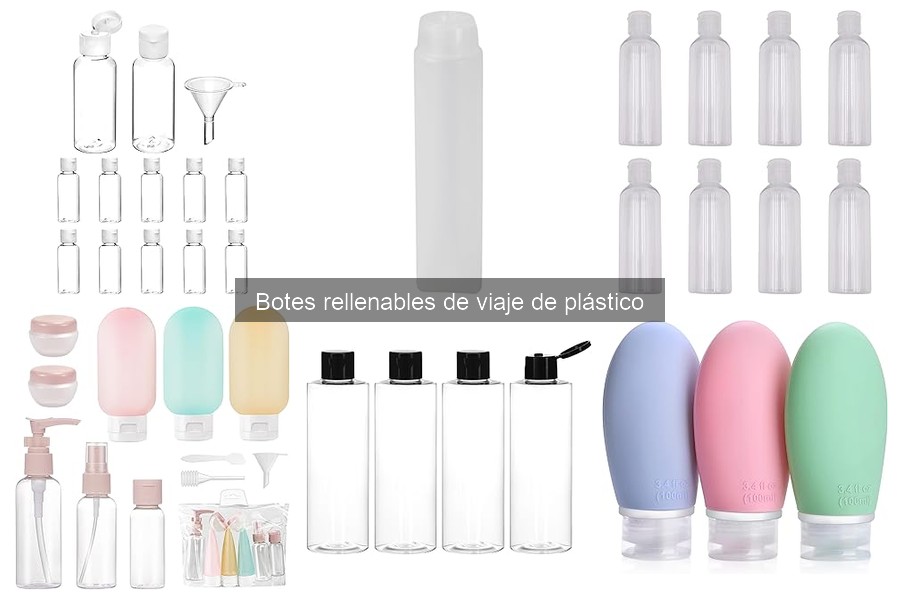 Mejores botes rellenables de viaje para líquidos y cremas