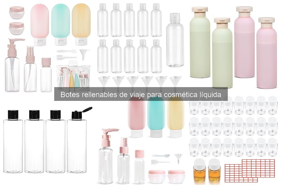 Mejores botes rellenables para viajes cortos | Comparativa