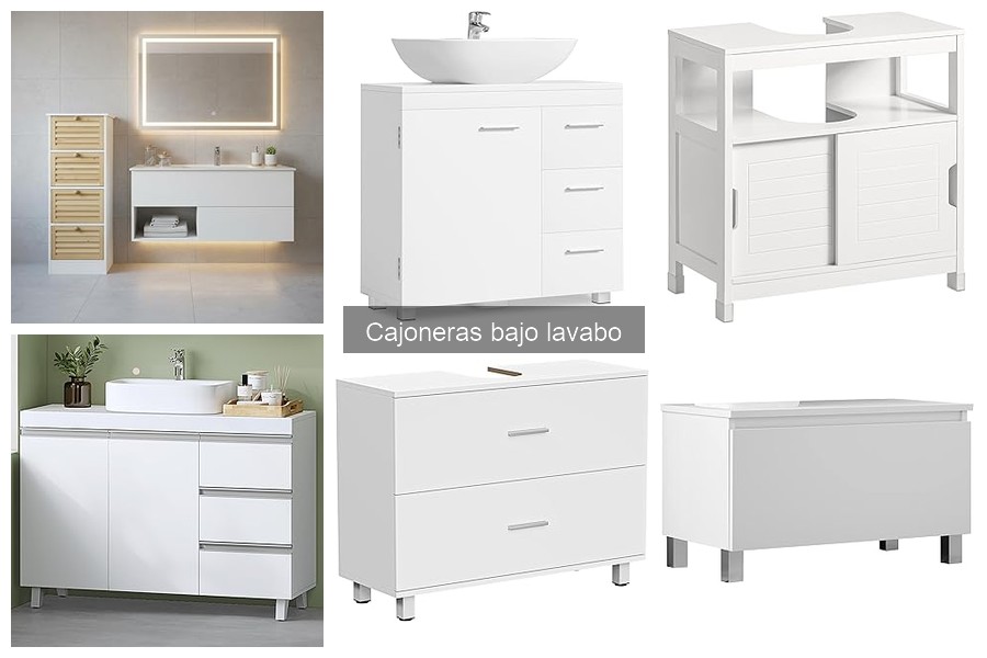 Mejores cajoneras bajo lavabo para baños pequeños