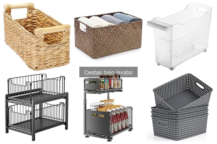 Mejores cestas bajo lavabo para baños pequeños | Comparativa