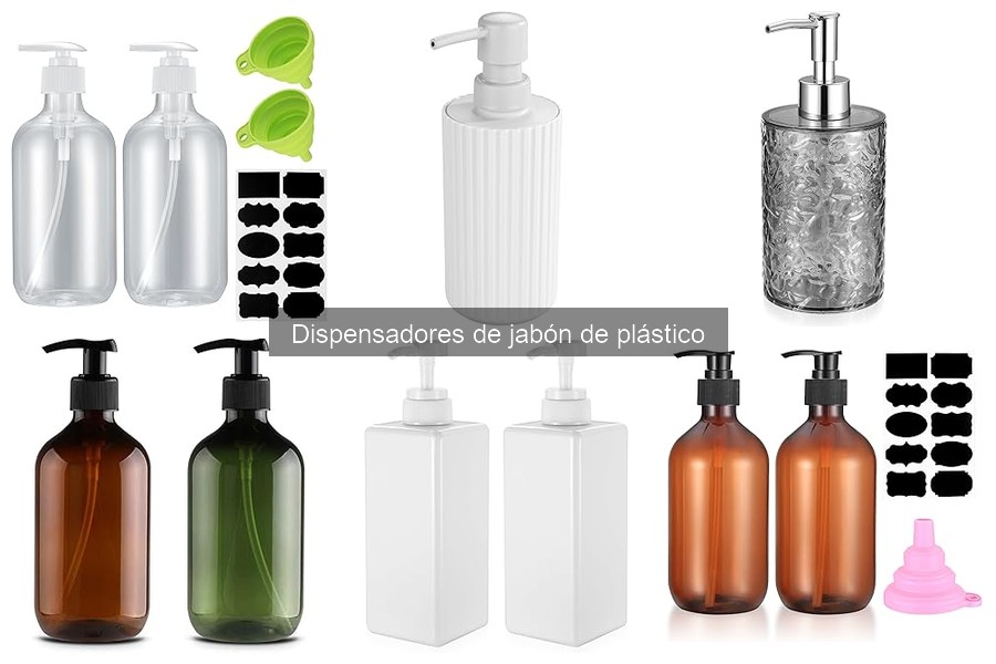 Mejores dispensadores de jabón de plástico para baños pequeños
