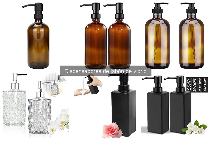 Mejores dispensadores de jabón de vidrio para baños pequeños