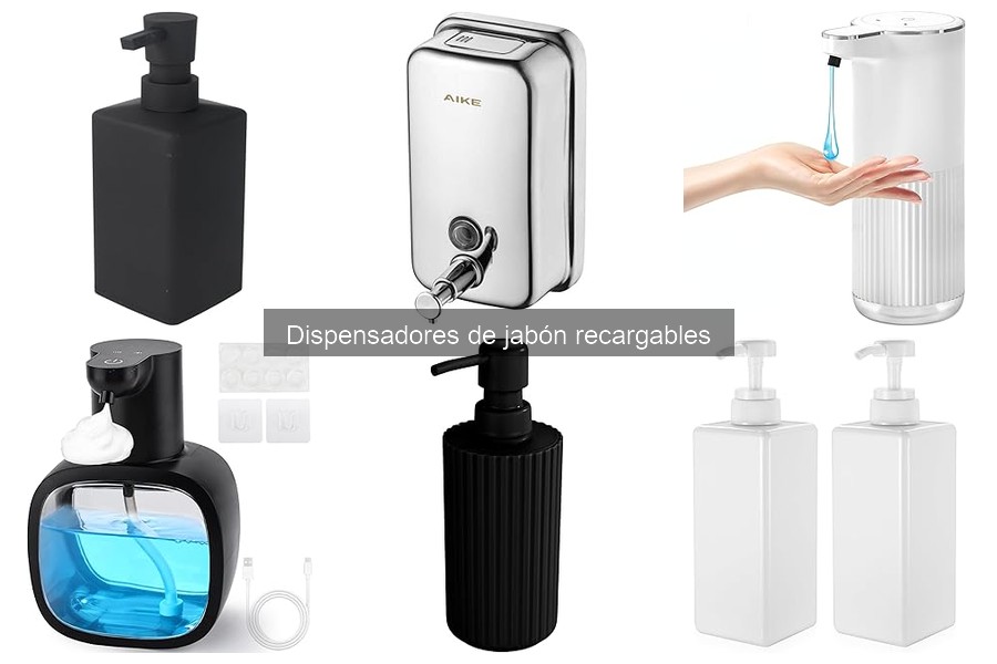 Mejores dispensadores de jabón recargables para baños pequeños