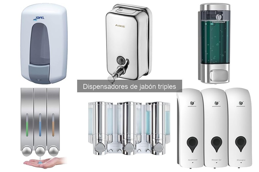 Mejores dispensadores de jabón triples para familias grandes