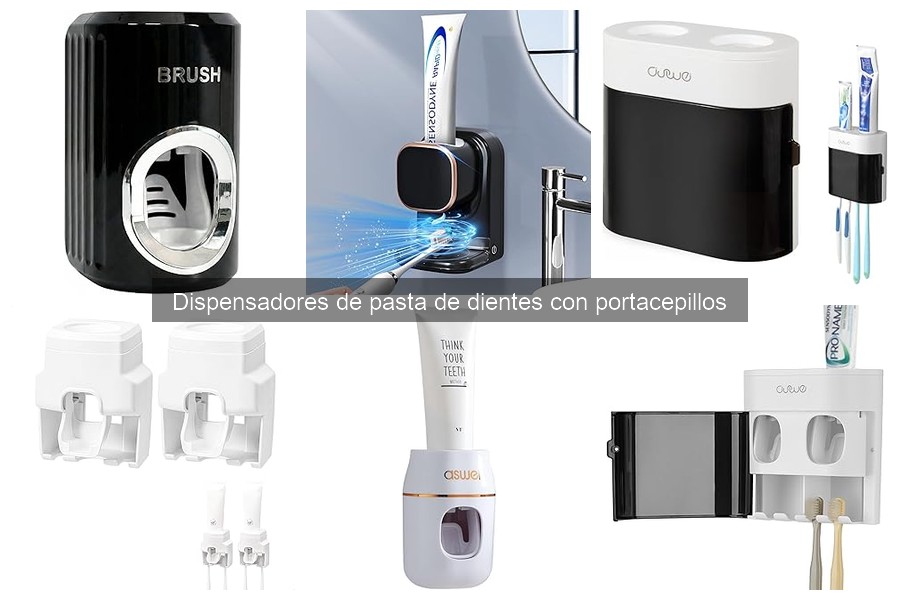 Mejores dispensadores de pasta de dientes con portacepillos para familias