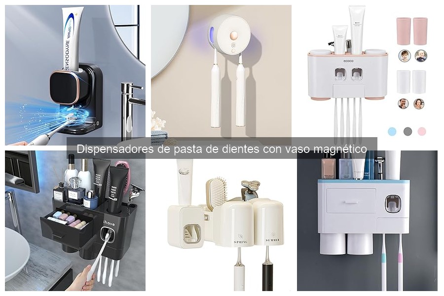 Mejores dispensadores de pasta de dientes con vaso magnético