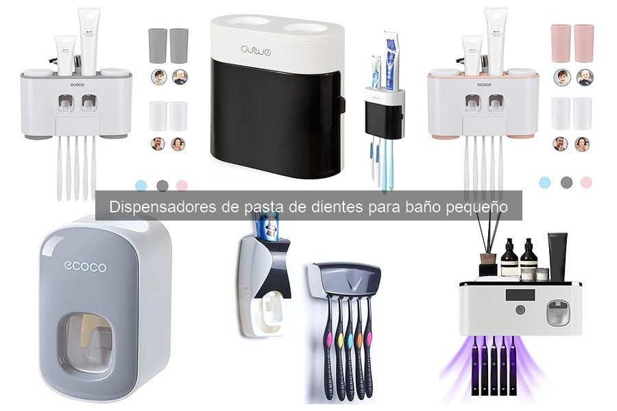 Mejores dispensadores de pasta de dientes para baños pequeños