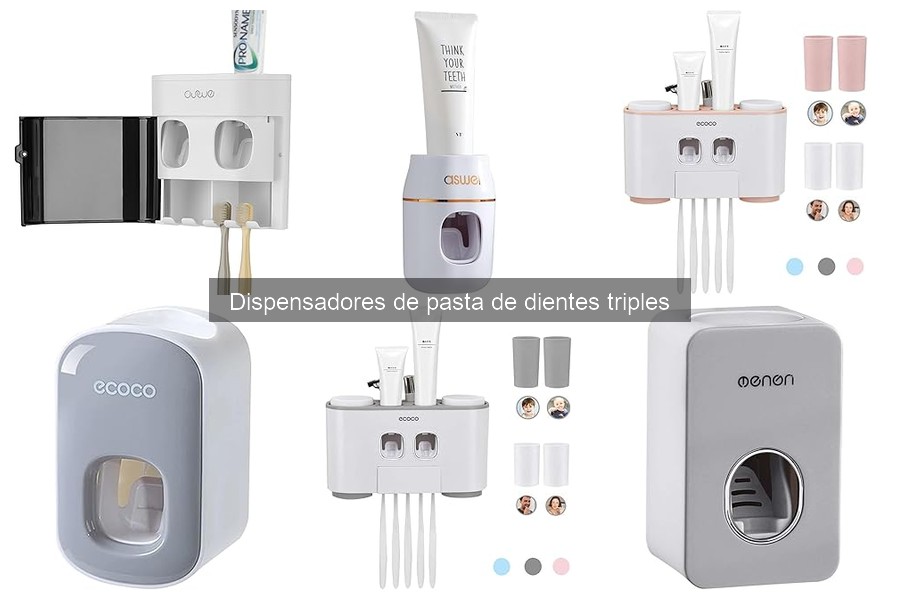 Mejores dispensadores de pasta de dientes triples para familias