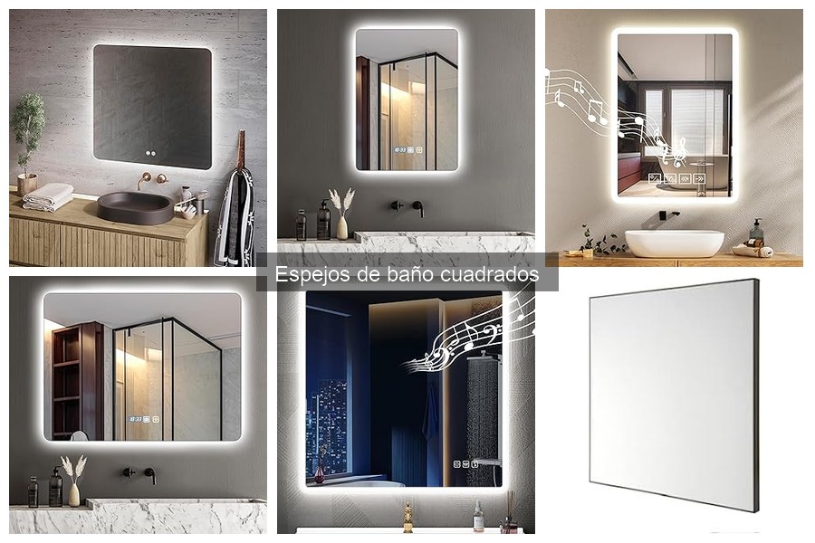Mejores espejos cuadrados para baños pequeños | Comparativa