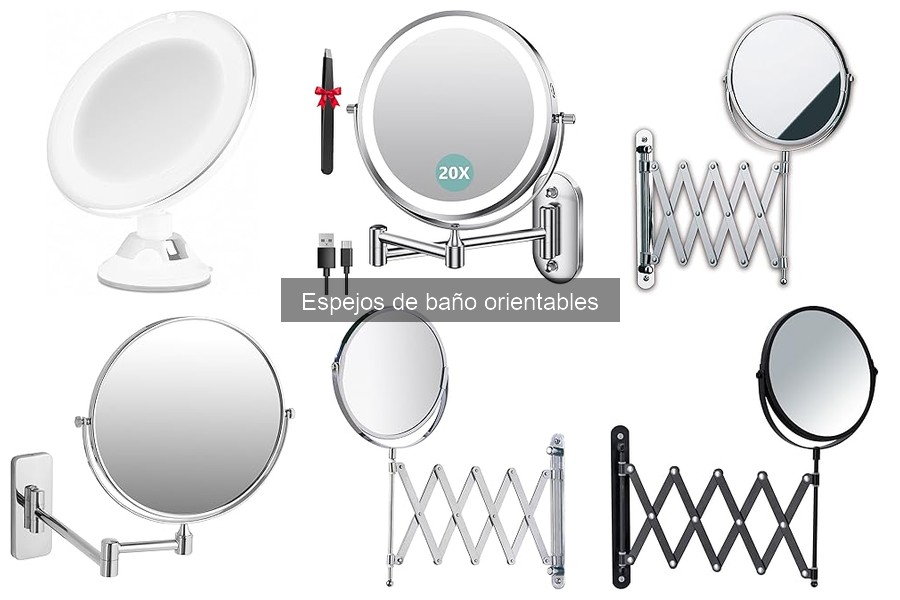 Mejores espejos de baño orientables: guía y comparativa