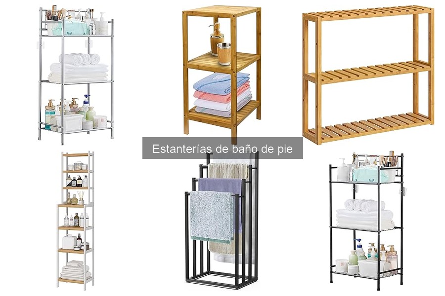 Mejores estanterías de baño de pie para espacios pequeños